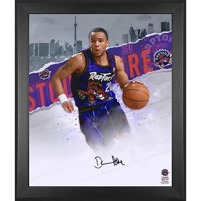 Photographie encadrée autographiée de 20'' x 24'' de Damon Stoudamire, Toronto Raptors