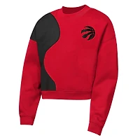 Girls Youth Outerstuff  Red Toronto Raptors Oversized Floater Sweatshirt
