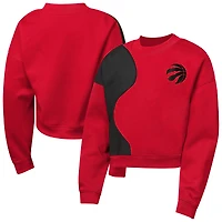 Girls Youth Outerstuff  Red Toronto Raptors Oversized Floater Sweatshirt