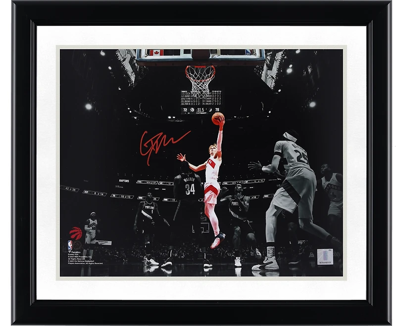 Gradey Dick Toronto Raptors Autographed 11" x 14" Spotlight Photograph