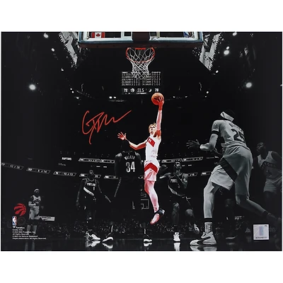 Photographie autographiée de 11"x 14" de Gradey Dick des Toronto Raptors