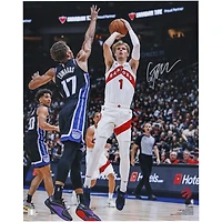 Gradey Dick Toronto Raptors Autographed 16" x 20" Jump Shot vs. Kings Photograph