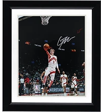 Photographie autographiée de Gradey Dick des Toronto Raptors contre les Spurs, 8" x 10"