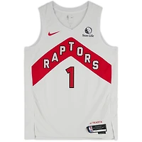 Maillot Swingman Nike blanc autographié par Gradey Dick des Toronto Raptors