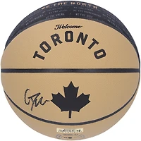 Gradey Dick Toronto Raptors Autographed Wilson 2023/24 City Edition Collectors Basketball