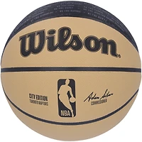 Gradey Dick Toronto Raptors Autographed Wilson 2023/24 City Edition Collectors Basketball