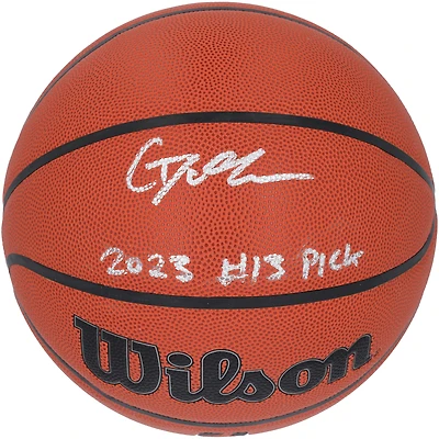 Gradey Dick Toronto Raptors Autographed  Wilson Authentic Series Indoor/Outdoor Basketball with "2023 #13 Pick" Inscription