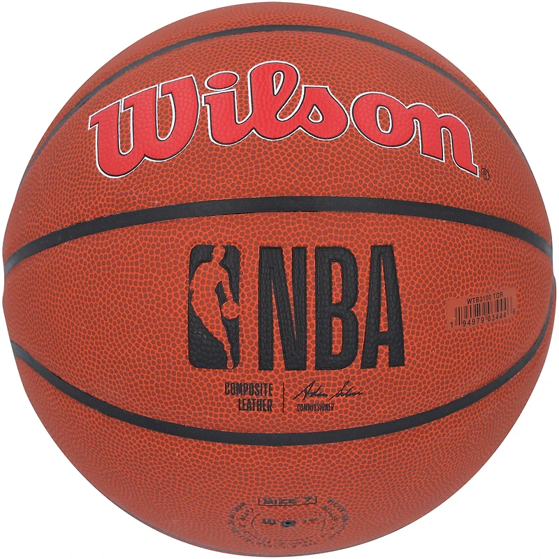 Logo de l'équipe Wilson autographié par Gradey Dick Toronto Raptors