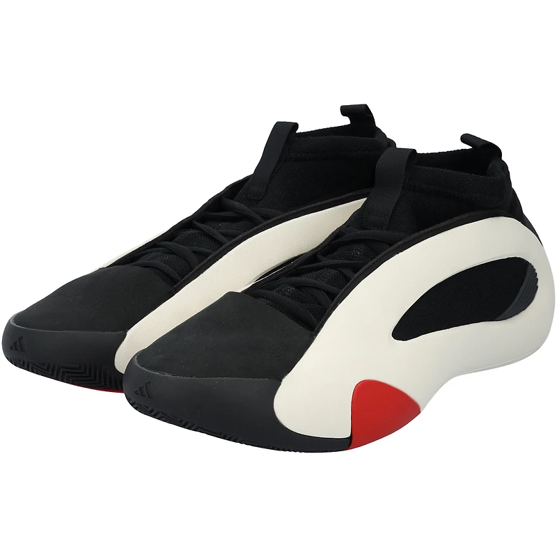 Gradey Dick Toronto Raptors Player-Worn Black/White adidas Harden Vol. 8 Shoes from the 2023-24 NBA Season