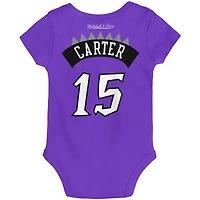 Infant Mitchell & Ness Vince Carter Purple Toronto Raptors Hardwood Classics Name Number Body
