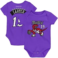 Infant Mitchell & Ness Vince Carter Purple Toronto Raptors Hardwood Classics Name Number Body