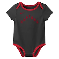 Infant Nike Toronto Raptors Three-Pack Bodysuit Set