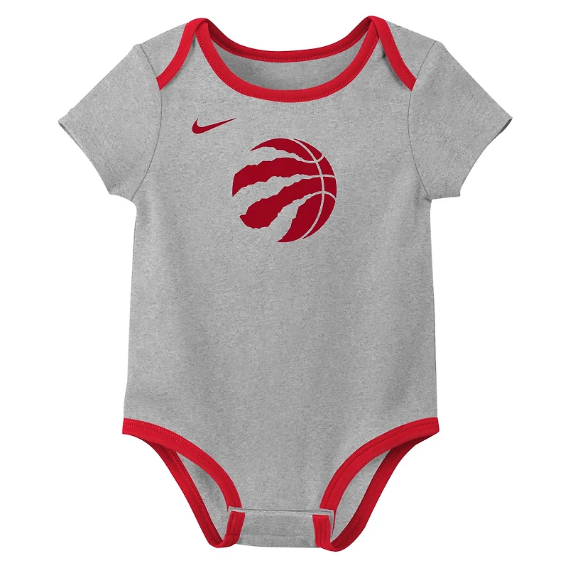 Infant Nike Toronto Raptors Three-Pack Bodysuit Set