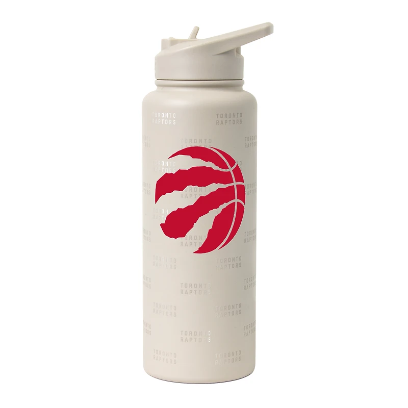 Bouteille désaltérante Logo Brands Toronto Raptors 34 oz Sand Ghost