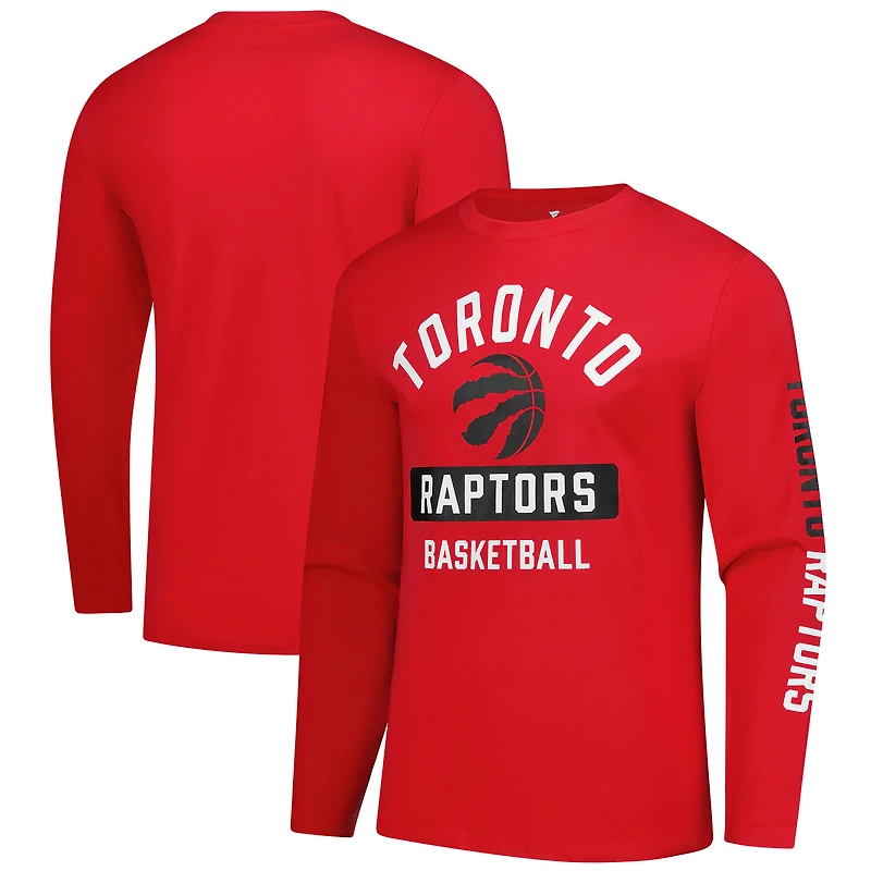 Men's Fanatics Red Toronto Raptors Long Sleeve T-Shirt