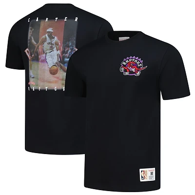 Men's Mitchell & Ness Vince Carter Black Toronto Raptors Hardwood Classics NBA Legends T-Shirt