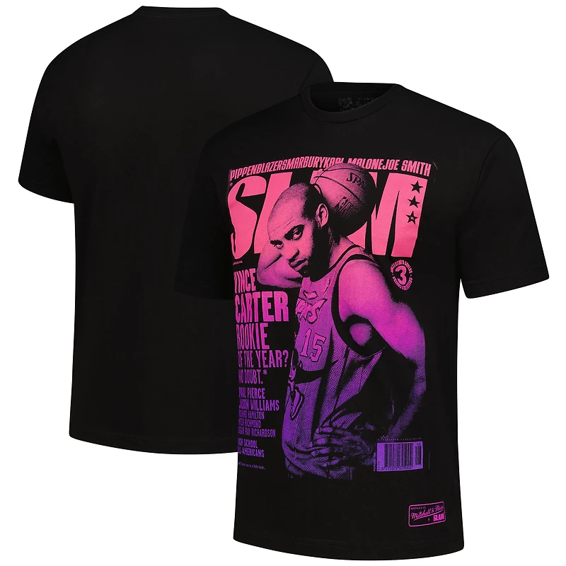 Men's Mitchell & Ness Vince Carter Black Toronto Raptors SLAM Gradient T-Shirt