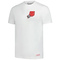 T-shirt en peluche blanc pour homme Mitchell & Ness Toronto Raptors