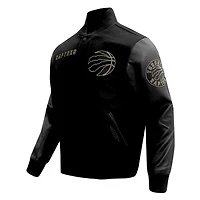 Veste universitaire entièrement zippée Pro Standard noire Toronto Raptors pour homme