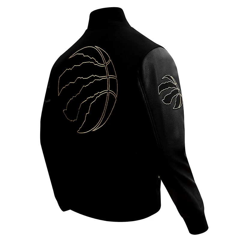 Veste universitaire entièrement zippée Pro Standard noire Toronto Raptors pour homme