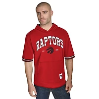 Sweat à capuche manches courtes en molleton rouge Toronto Raptors Paul de Tommy Jeans pour homme