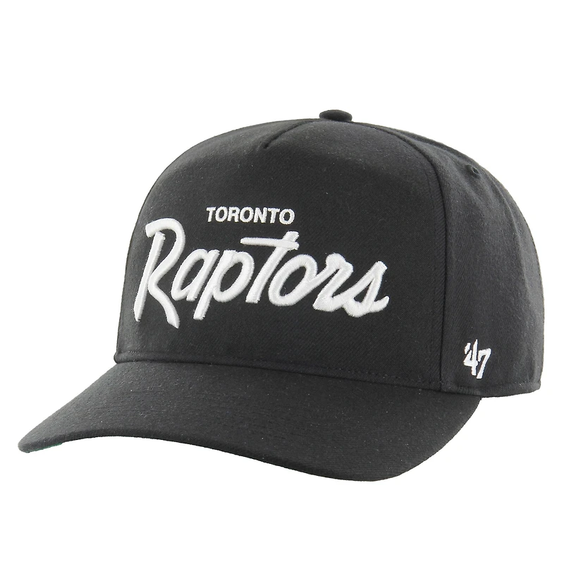 Casquette ajustable Attitude Hitch '47 noire pour homme des Toronto Raptors