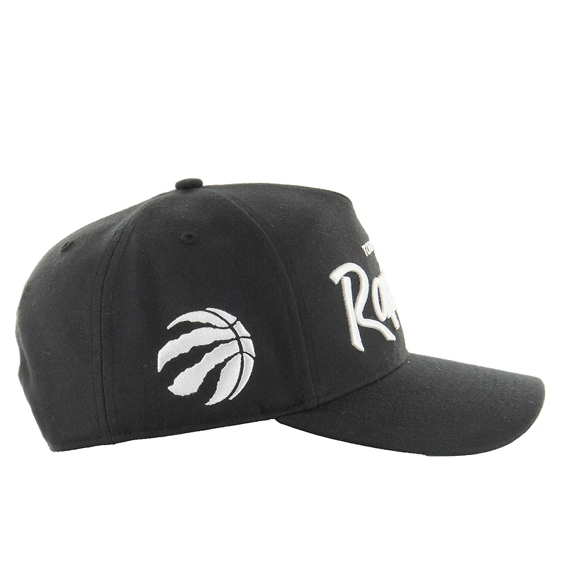 Casquette ajustable Attitude Hitch '47 noire pour homme des Toronto Raptors