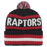 Men's '47 Black Toronto Raptors Bering Cuffed Knit Hat with Pom