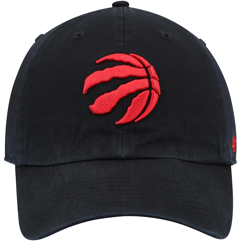Casquette ajustable pour homme '47 Toronto Raptors Core Logo Clean Up noire
