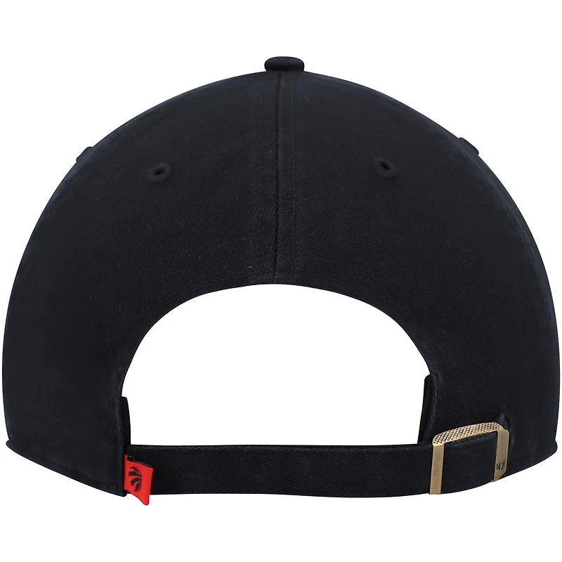 Casquette ajustable pour homme '47 Toronto Raptors Core Logo Clean Up noire