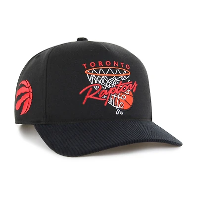 Men's '47  Black Toronto Raptors Nothing But Net Hitch Adjustable Hat
