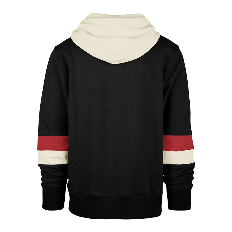 Men's '47 Black Toronto Raptors Premier Wordmark Lennox - Pullover Hoodie