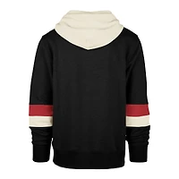 Men's '47 Black Toronto Raptors Premier Wordmark Lennox - Pullover Hoodie