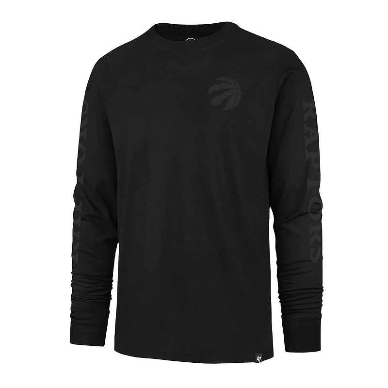 T-shirt à manches longues Franklin des Raptors de Toronto '47 pour hommes, noir
