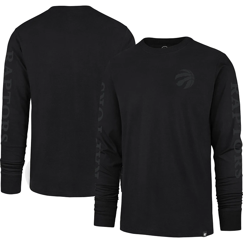 T-shirt à manches longues Franklin des Raptors de Toronto '47 pour hommes, noir