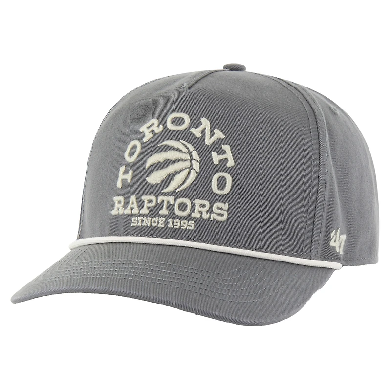 Casquette ajustable '47 Toronto Raptors Canyon Ranchero Hitch pour homme, couleur anthracite