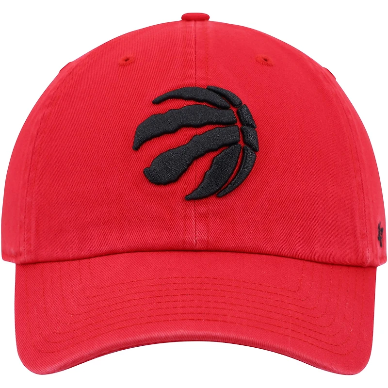 Casquette réglable '47 Red Toronto Raptors Team Clean Up pour hommes