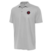 Men's Antigua Gray/White Toronto Raptors Rings Polo