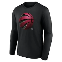 Men's  Black Toronto Raptors Midnight Mascot Long Sleeve T-Shirt