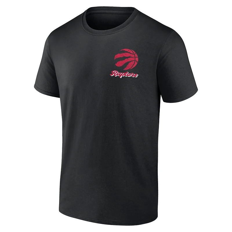 T-shirt noir pour homme Toronto Raptors Never Over