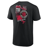 Men's  Black Toronto Raptors Split Zone T-Shirt