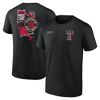 T-shirt noir pour homme des Toronto Raptors Split Zone