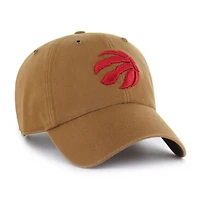 Men's Carhartt x '47 Brown Toronto Raptors Clean Up Adjustable Hat