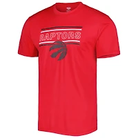 Men's Concepts Sport Red/Black Toronto Raptors Badge Top & Pajama Pants Sleep Set