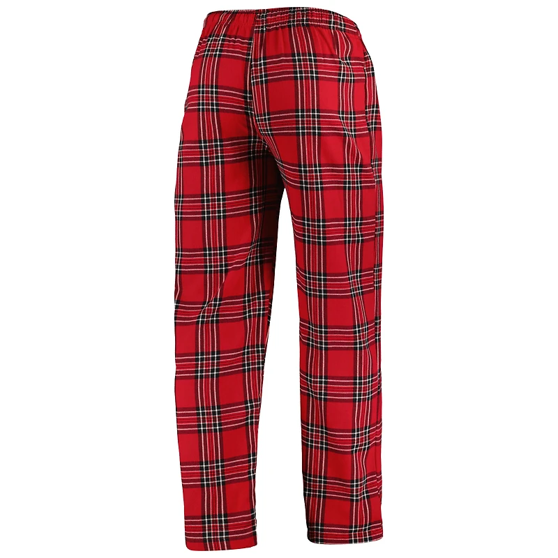 Men's Concepts Sport Red/Black Toronto Raptors Badge Top & Pajama Pants Sleep Set