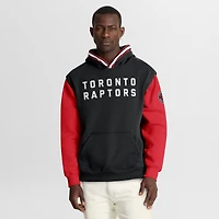 Sweat à capuche Fanatics noir/rouge Toronto Raptors Half Court Shot Clock Fastbreak pour homme