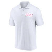 Ensemble polo Fanatics noir et blanc Toronto Raptors Lockup pour homme