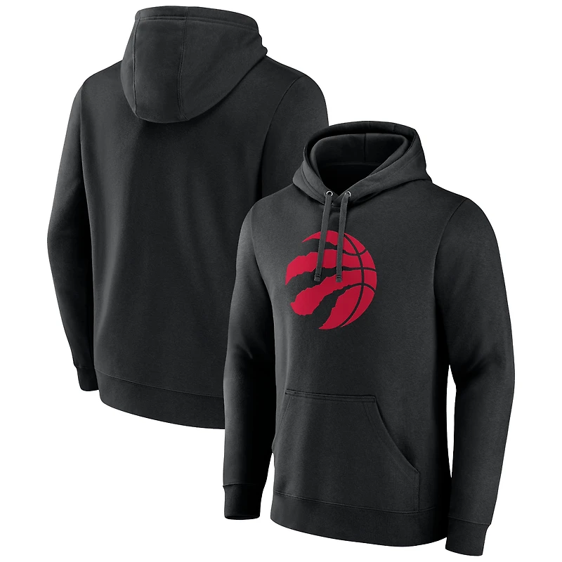 Men's Fanatics Black Toronto Raptors Primary Logo Pullover Hoodie