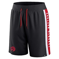 Short en maille emblématique noir des Raptors de Toronto Fanatics pour hommes