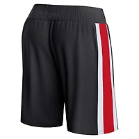 Men's Fanatics Black Toronto Raptors Referee Iconic Mesh Shorts